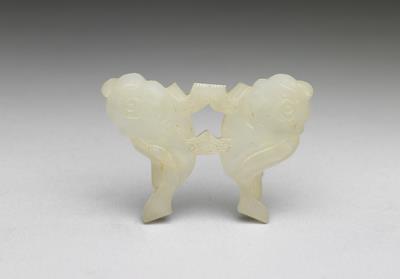 图片[2]-Jade pei pendant with paired fish pattern, Qing dynasty (1644-1911)-China Archive